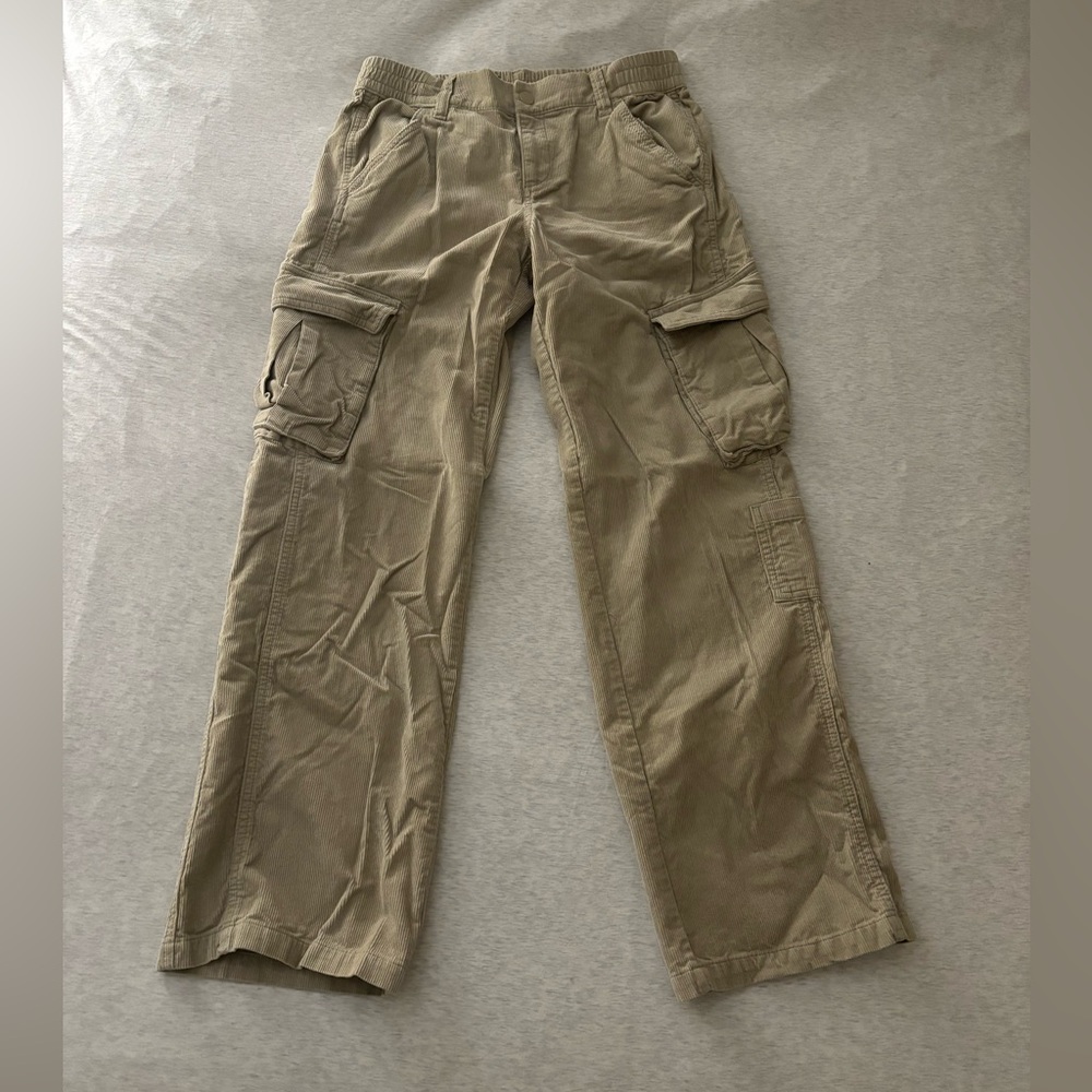 H&M corduroy Straight Leg Cargo Pants